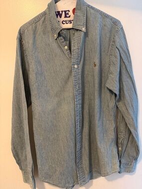 Ralph Lauren Light Blue Chambray Button-Down Shirt